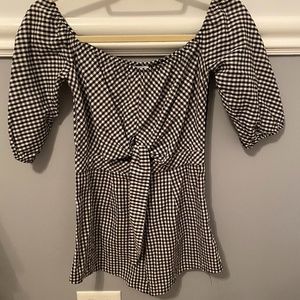 Gingham Romper